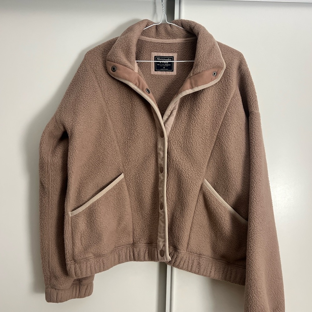 Abercrombie & Fitch Pink Teddy Jacket